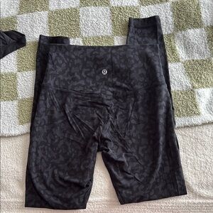 lululemon athletica Black Patterned Leggings